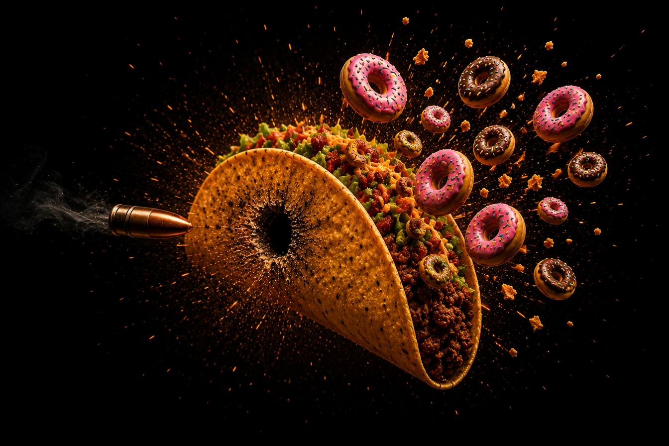 Bullet Hole Taco Donut Ride